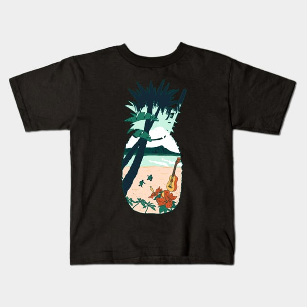 Aloha Kids T-Shirt by eriksandisatresa